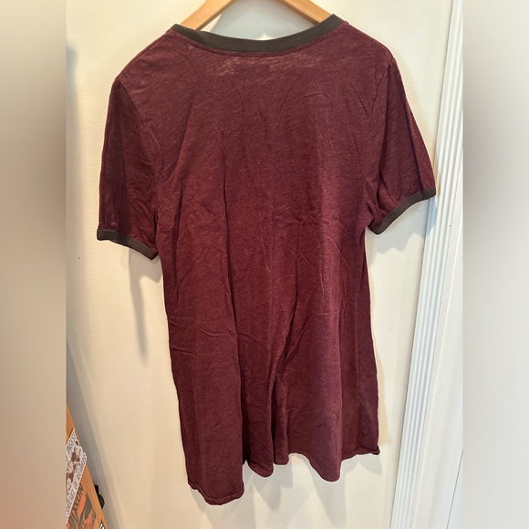 Vans T-shirt Dress, Size XL, Maroon, vintage/gently worn - Picture 2 of 4